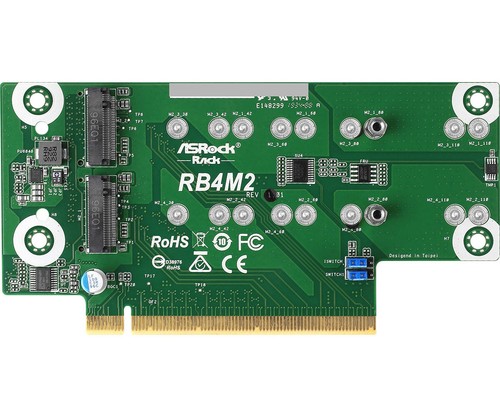 Asrock rb4m2 m2 nvme - rb4m2, 4x