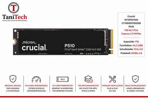 Crucial p510 1tb w129161306 - crucial,