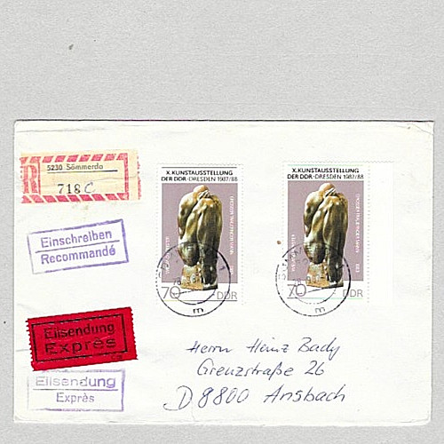 Ddr 3126 mehrfachfrankatur - ddr,